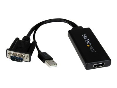 Adaptateur-convertisseur HDMI mâle vers VGA femelle, Roline, par