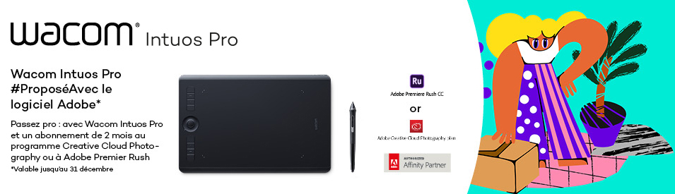 Tablette Wacom Proposee Avec Un Logiciel En Plus Achetez Votre Intuos Pro Cintiq Ou Cintiq Pro Avant Le 31 12 2019